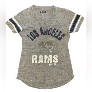 Los Angeles Rams NFL apparel short sleeve bling rhinestone embellished shirt M